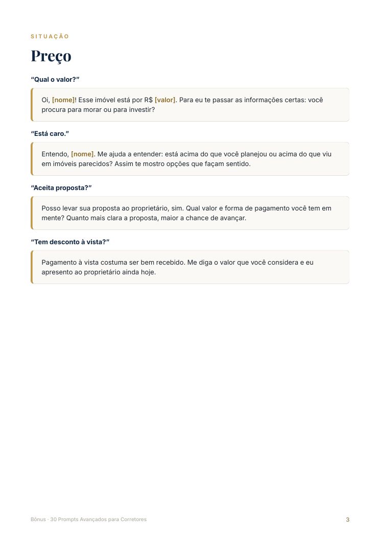 Página do bônus de respostas
